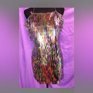 Multicolor Sequin Dress